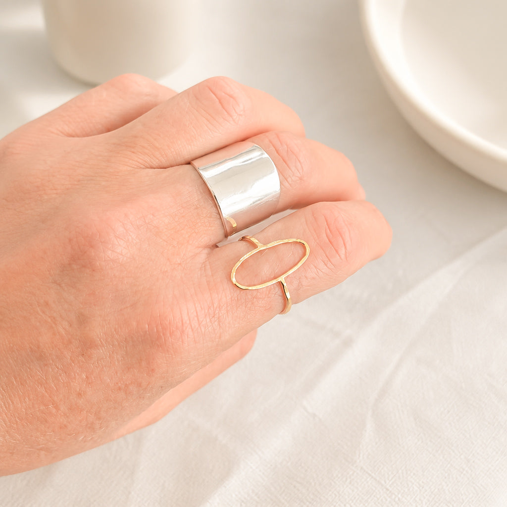 Gold-filled Oval Ring - Lux Reve