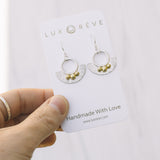 Silver and Brass Boho Earrings - Lux Reve