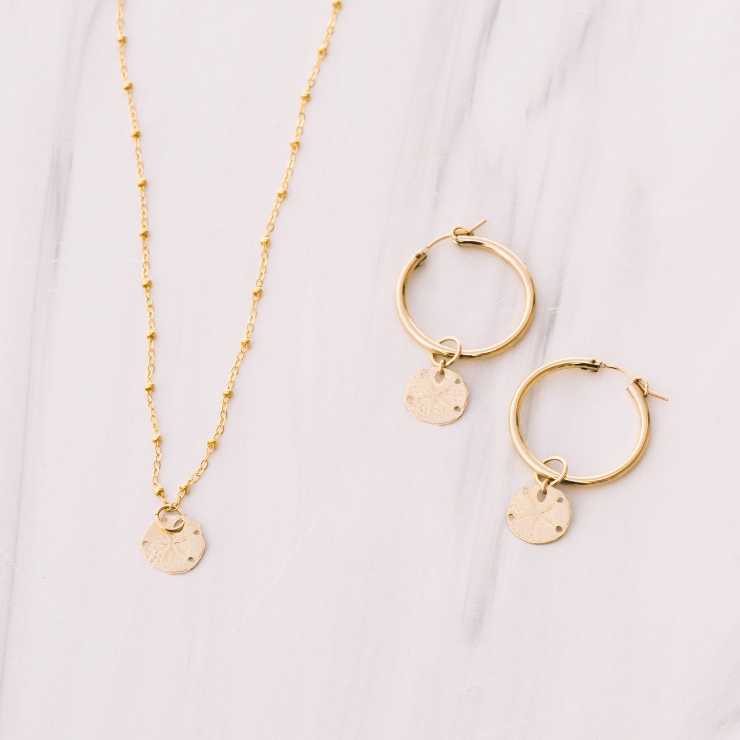 Sand Dollar Gold-filled Necklace - Lux Reve