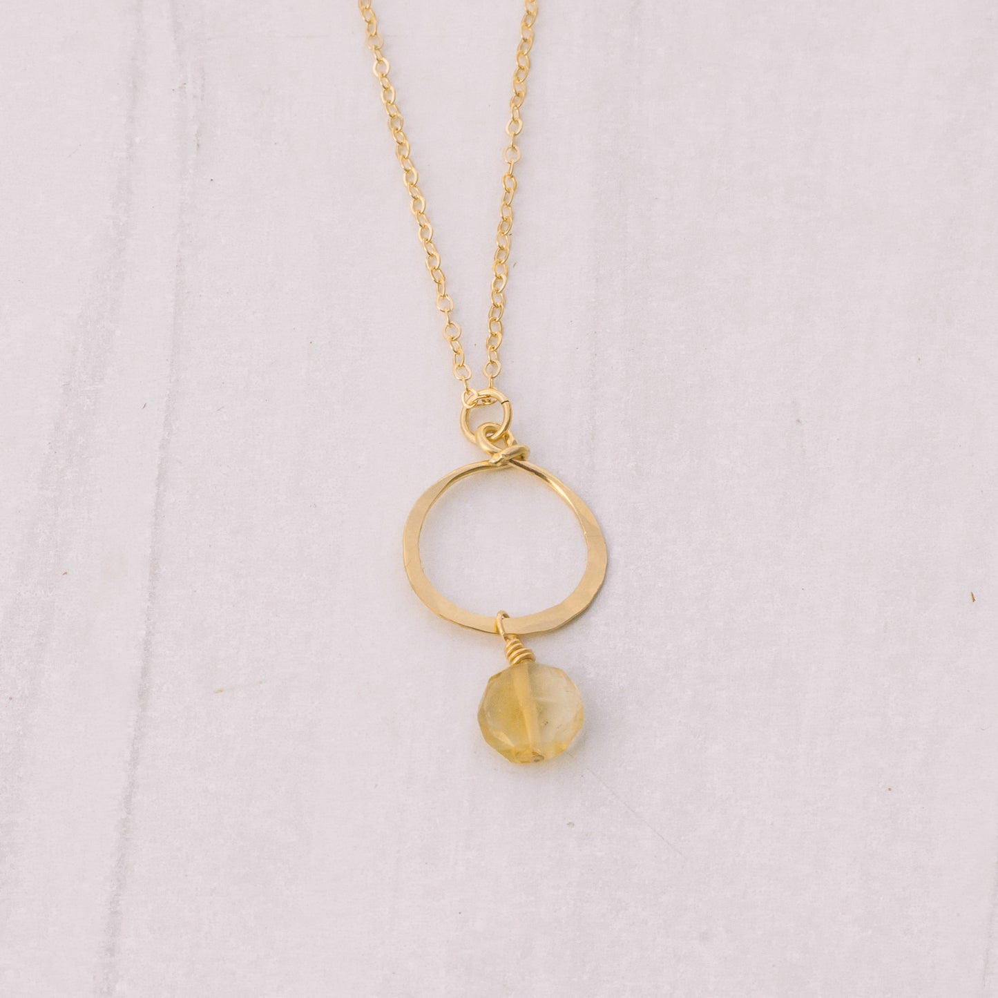 Gold-filled Citrine Necklace - Lux Reve