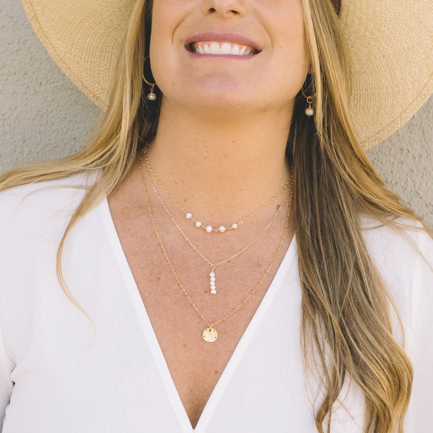 Five Pearl Necklace - Lux Reve