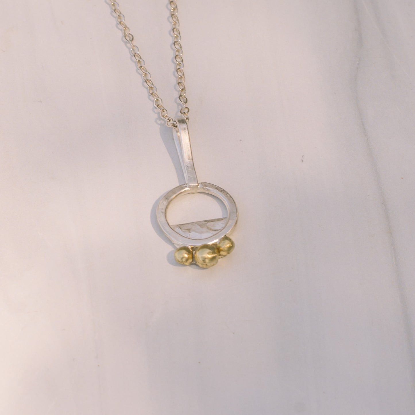 Silver and Brass Necklace - Lux Reve