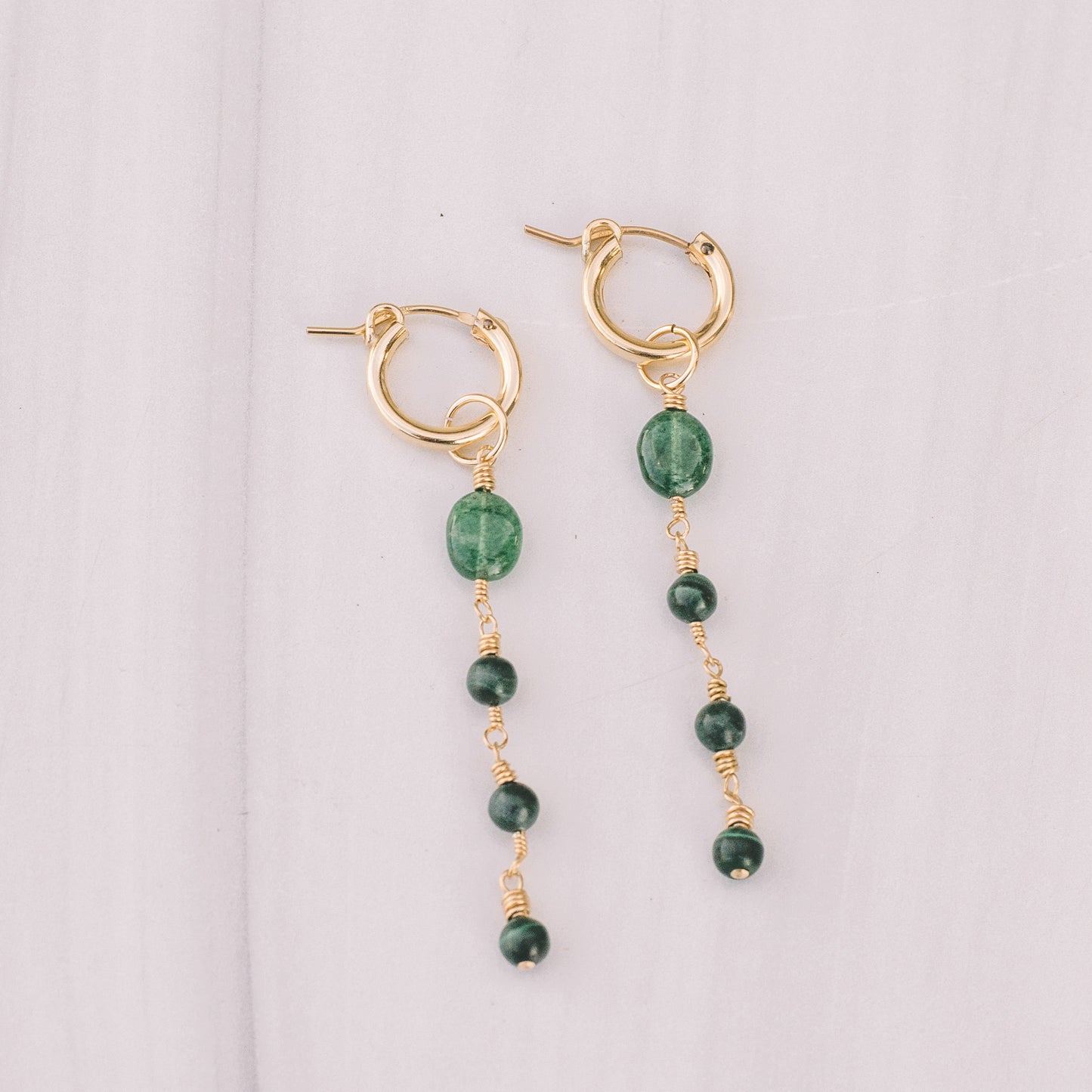Emerald Dangle Earring Charms - Lux Reve