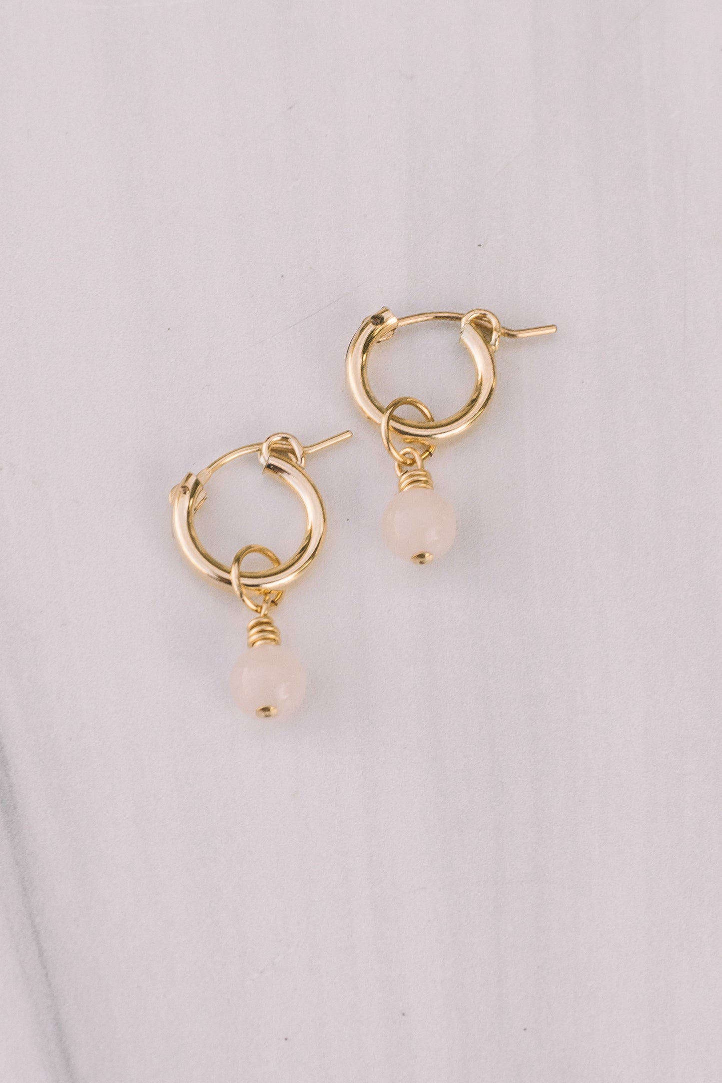 Rose Quartz Earring Charms - Lux Reve