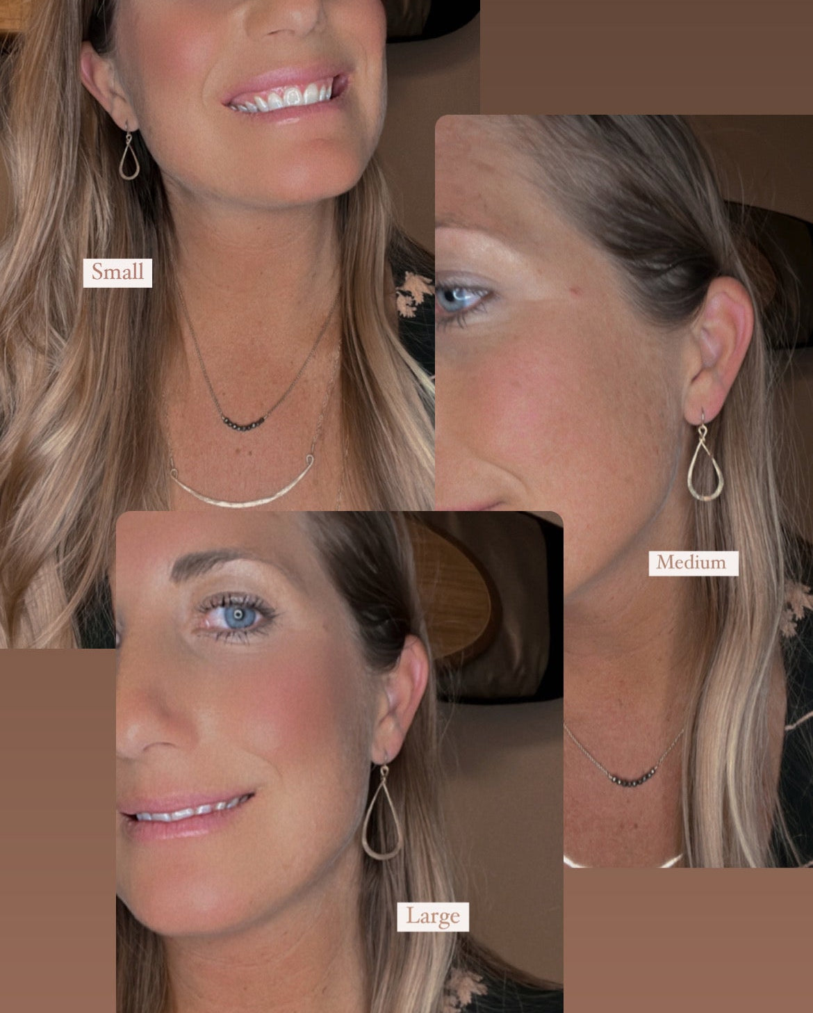 Simple Tear Drop Hoop Earrings - Lux Reve