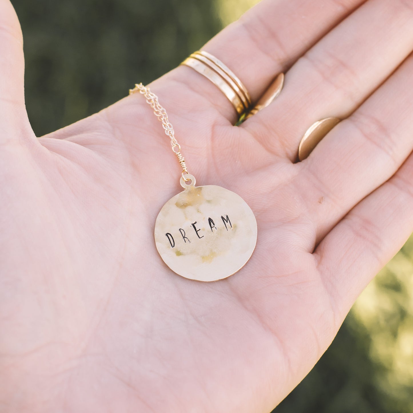 Dream Large Coin Long Necklace - Lux Reve