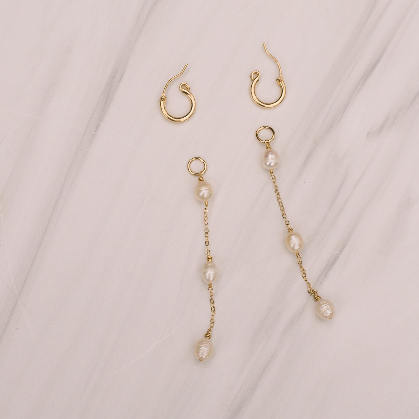 Long Pearl Earrings - Lux Reve