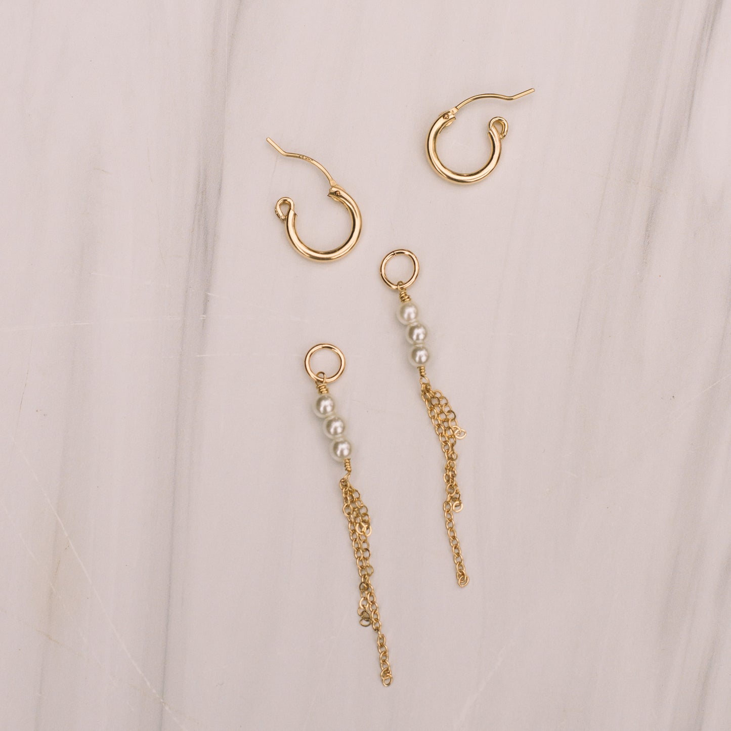 Pearl Tassel Earrings - Lux Reve