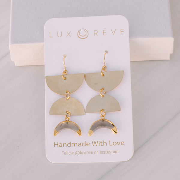 Boho Half Moon Earrings - Lux Reve