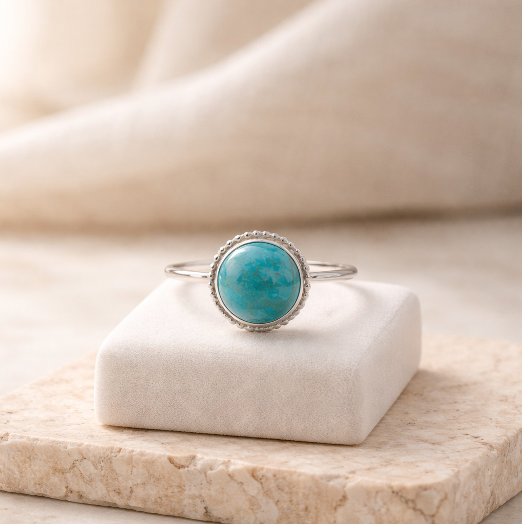 Silver Chrysocolla Ring - Lux Reve