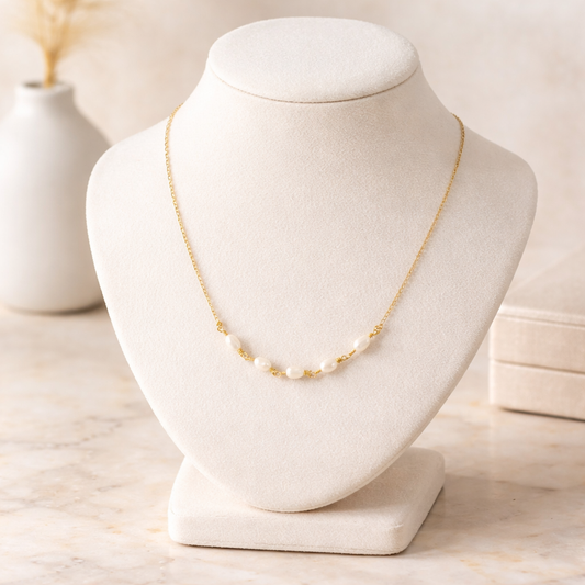 5 Freshwater Pearl Necklace - Lux Reve