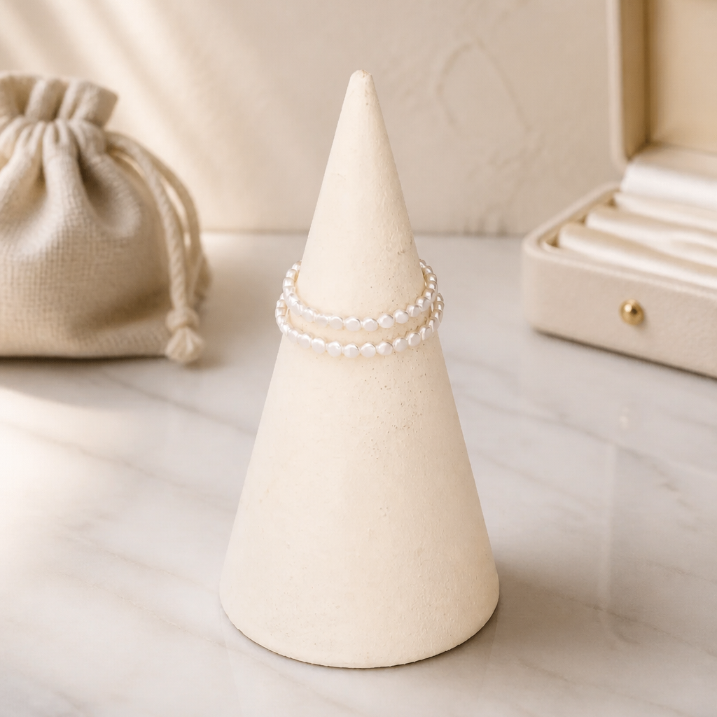 Silver Beaded Ring - Lux Reve