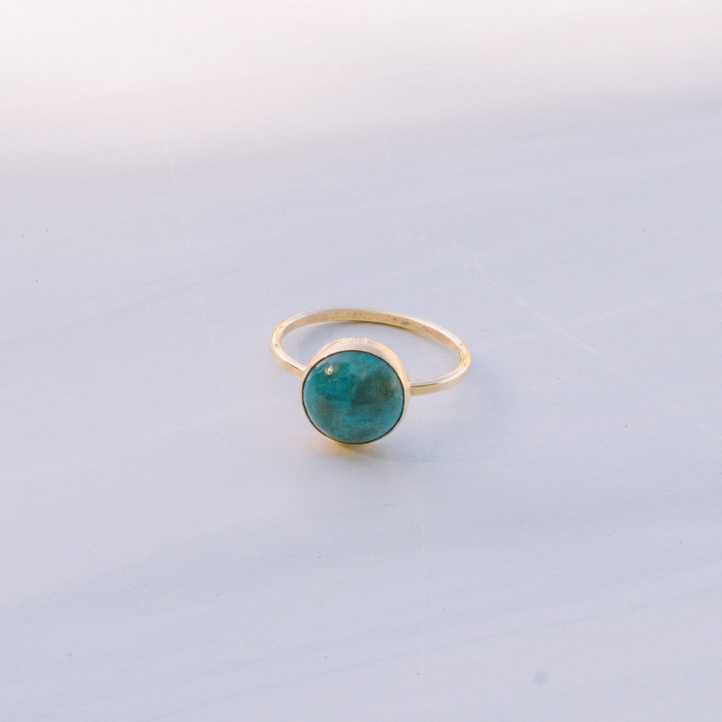 Gold Chrysocolla Ring - Lux Reve
