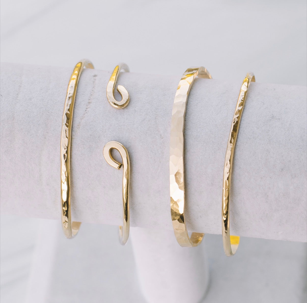 Simple Textured Cuff Bracelet - Lux Reve