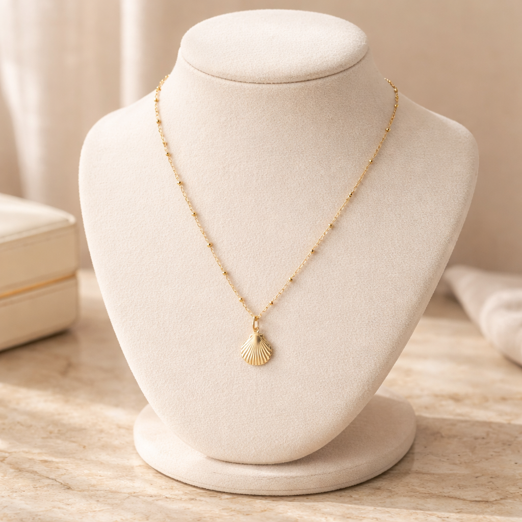 Gold Seashell Necklace - Lux Reve