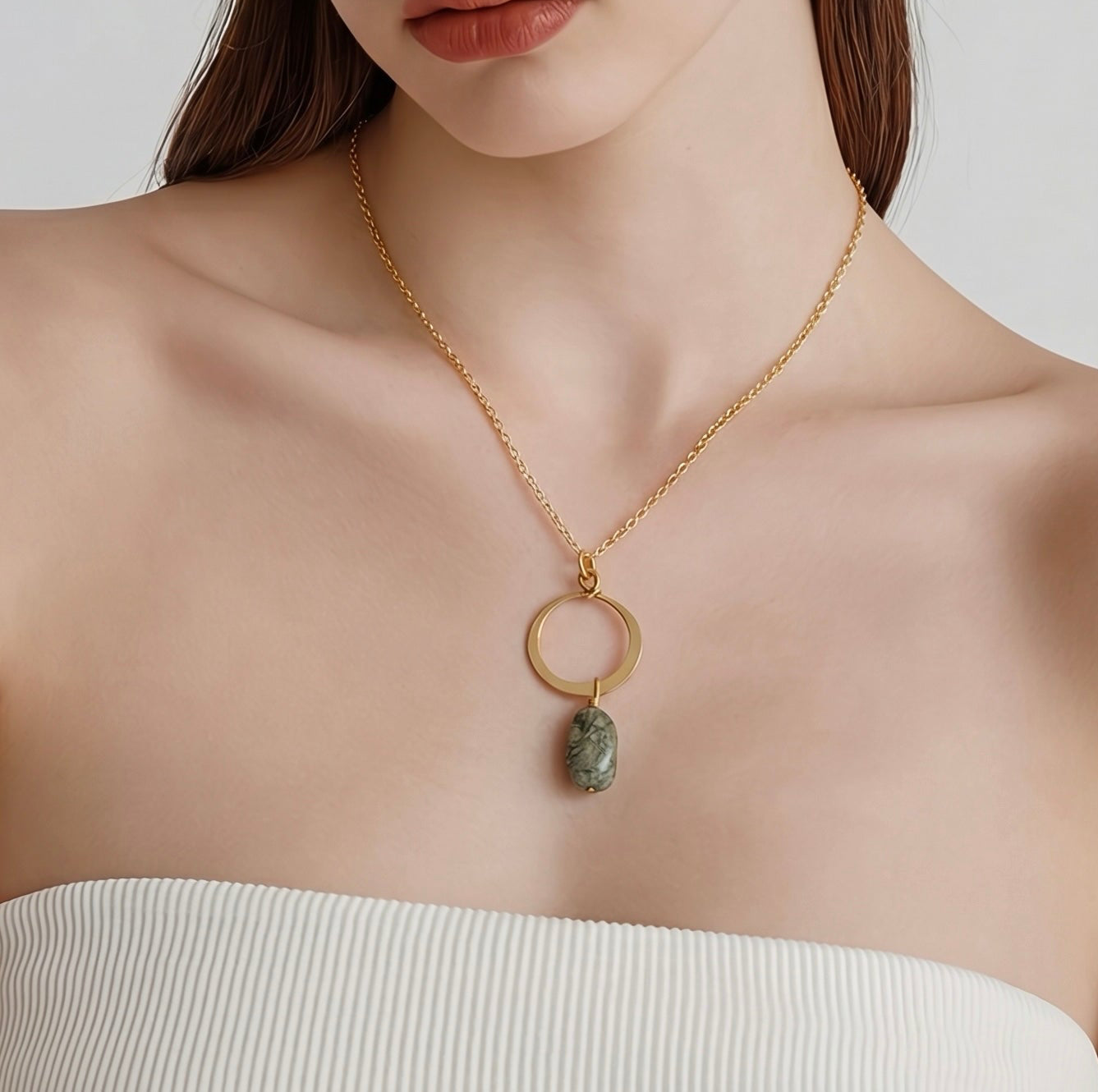 Gold-filled Tourmaline Quartz Necklace - Lux Reve
