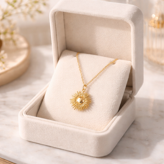 Gold Sunshine Necklace - Lux Reve