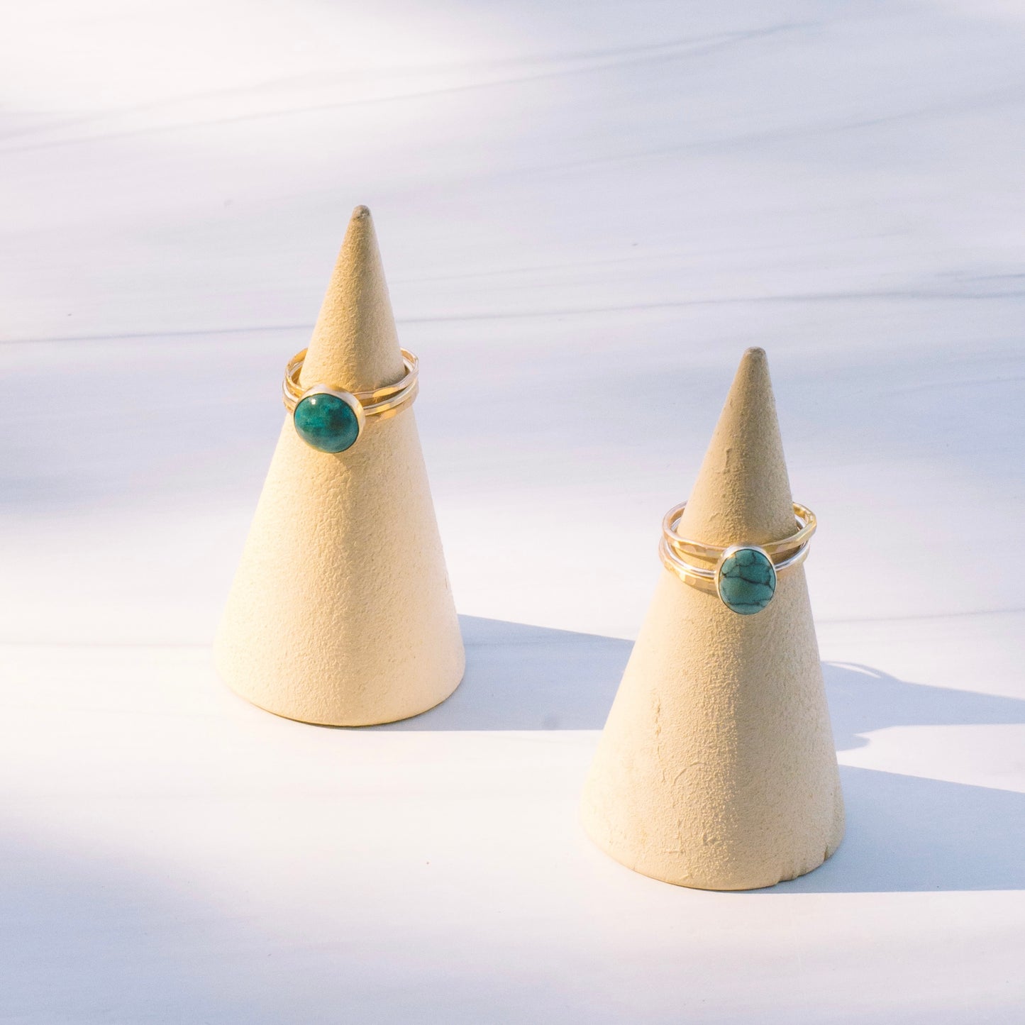 Gold Chrysocolla Ring - Lux Reve