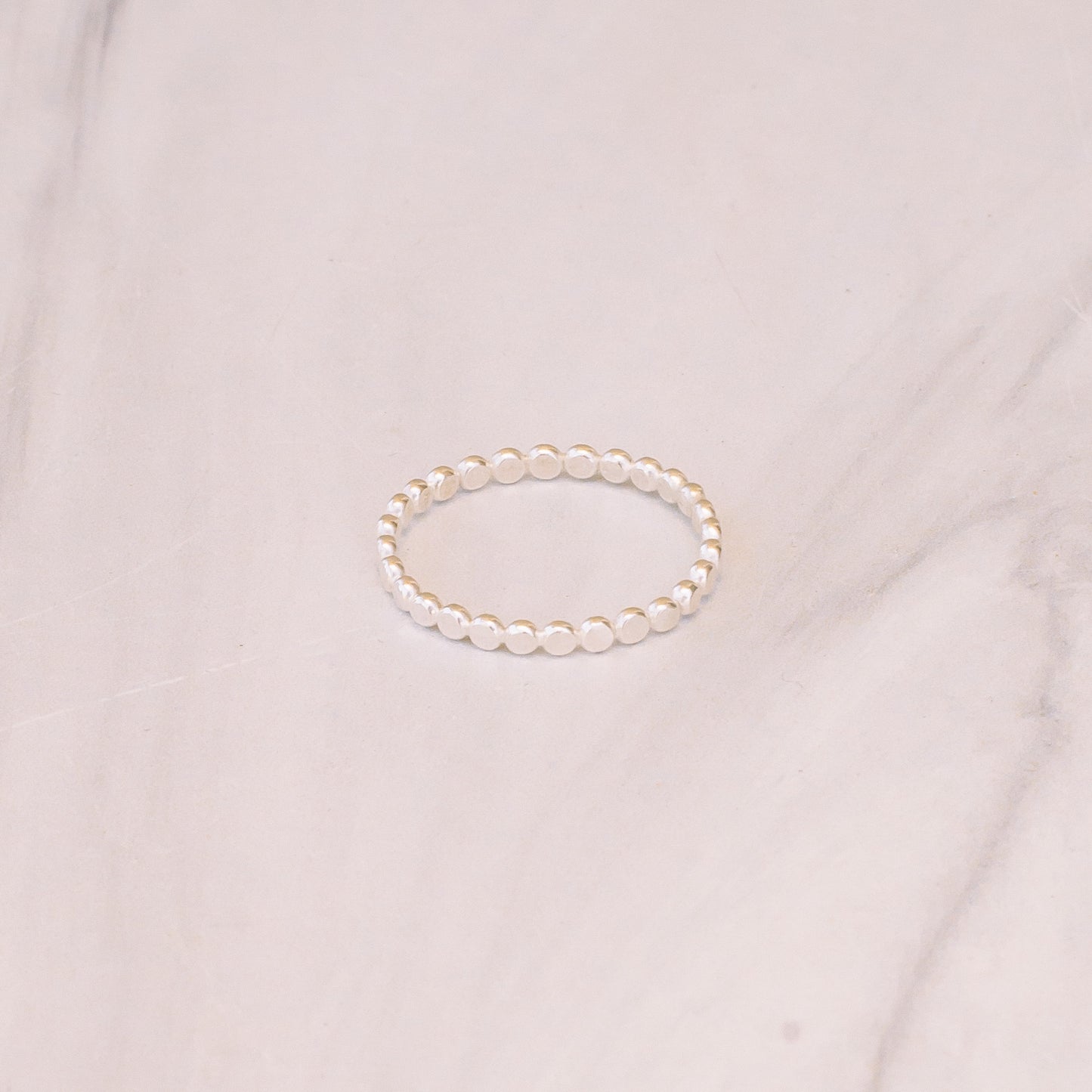 Silver Beaded Ring - Lux Reve