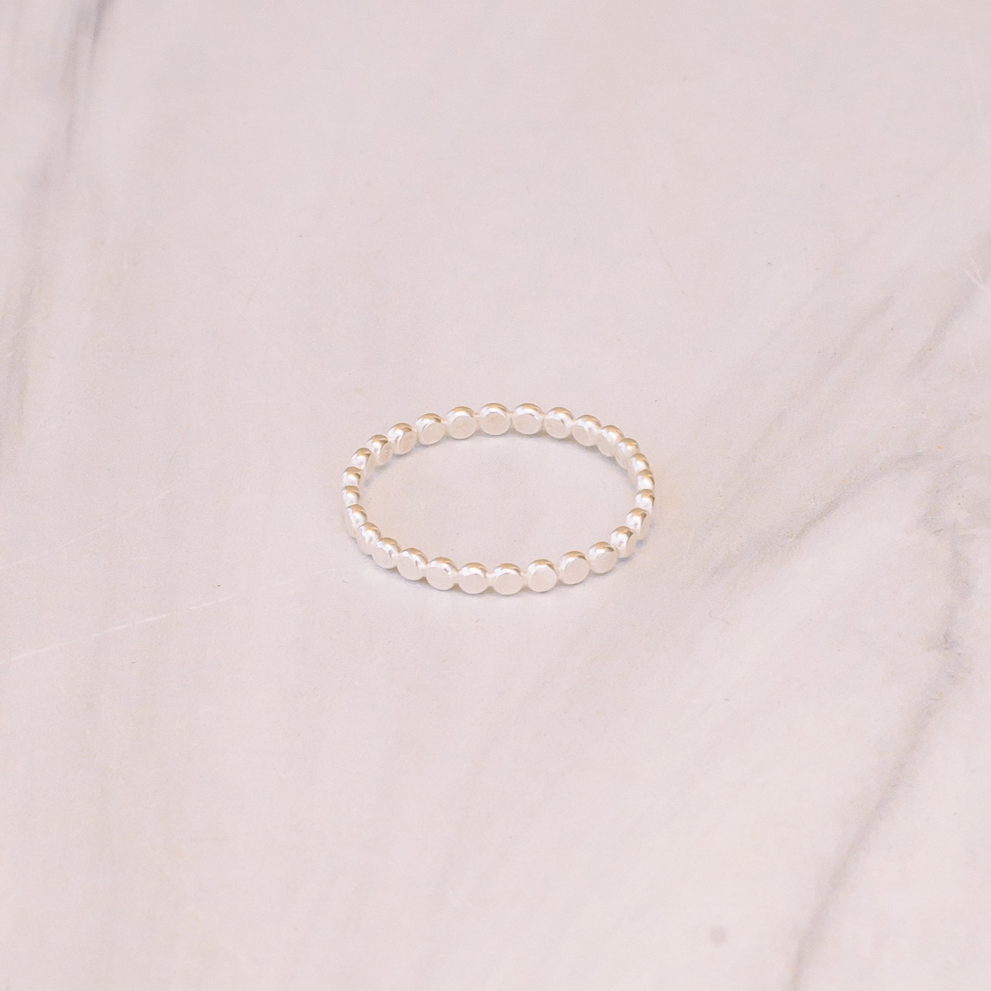Silver Beaded Ring - Lux Reve