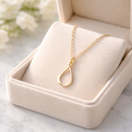 Simple Tear Drop Necklace - Lux Reve