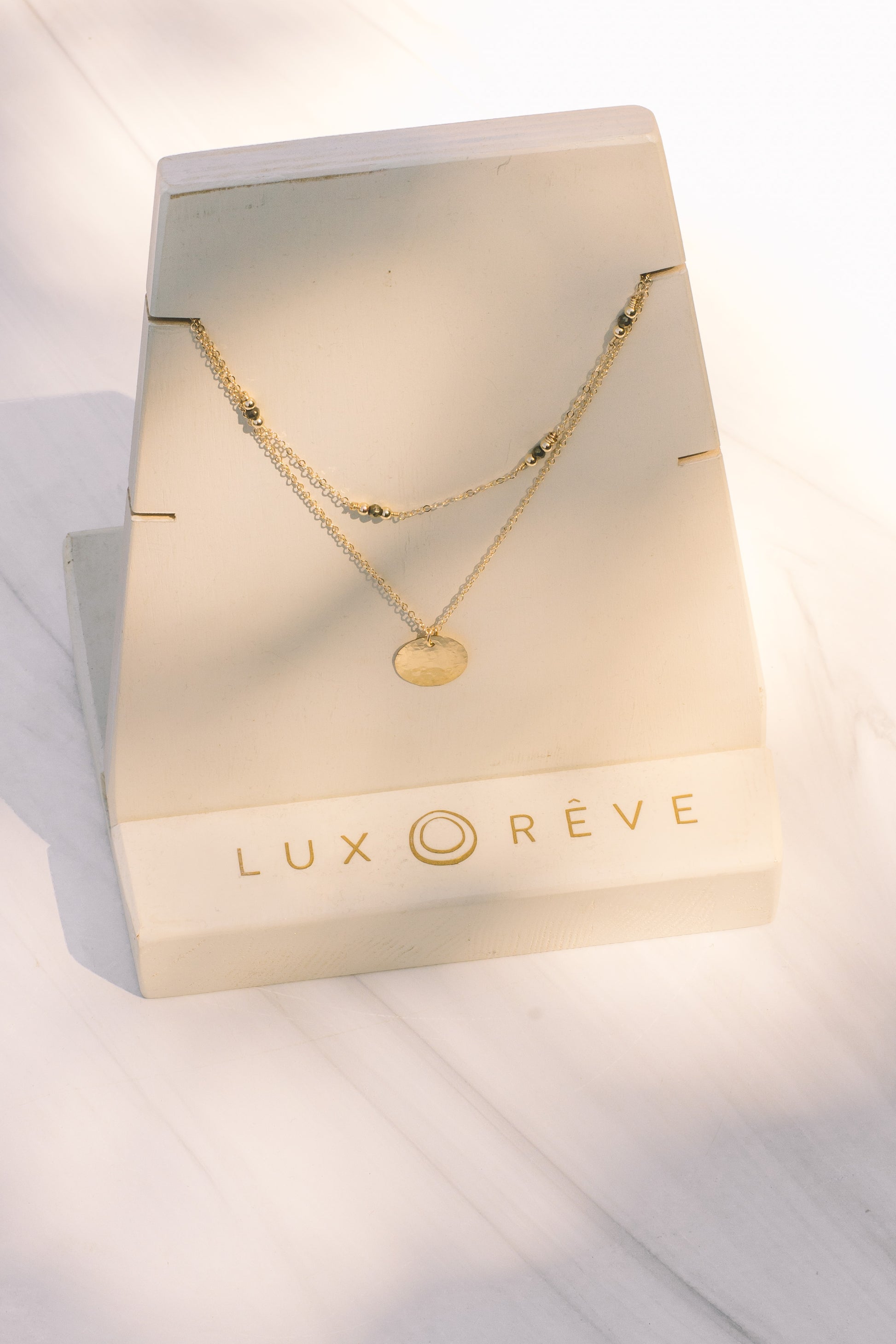 Gold-filled Pyrite Beaded Necklace - Lux Reve