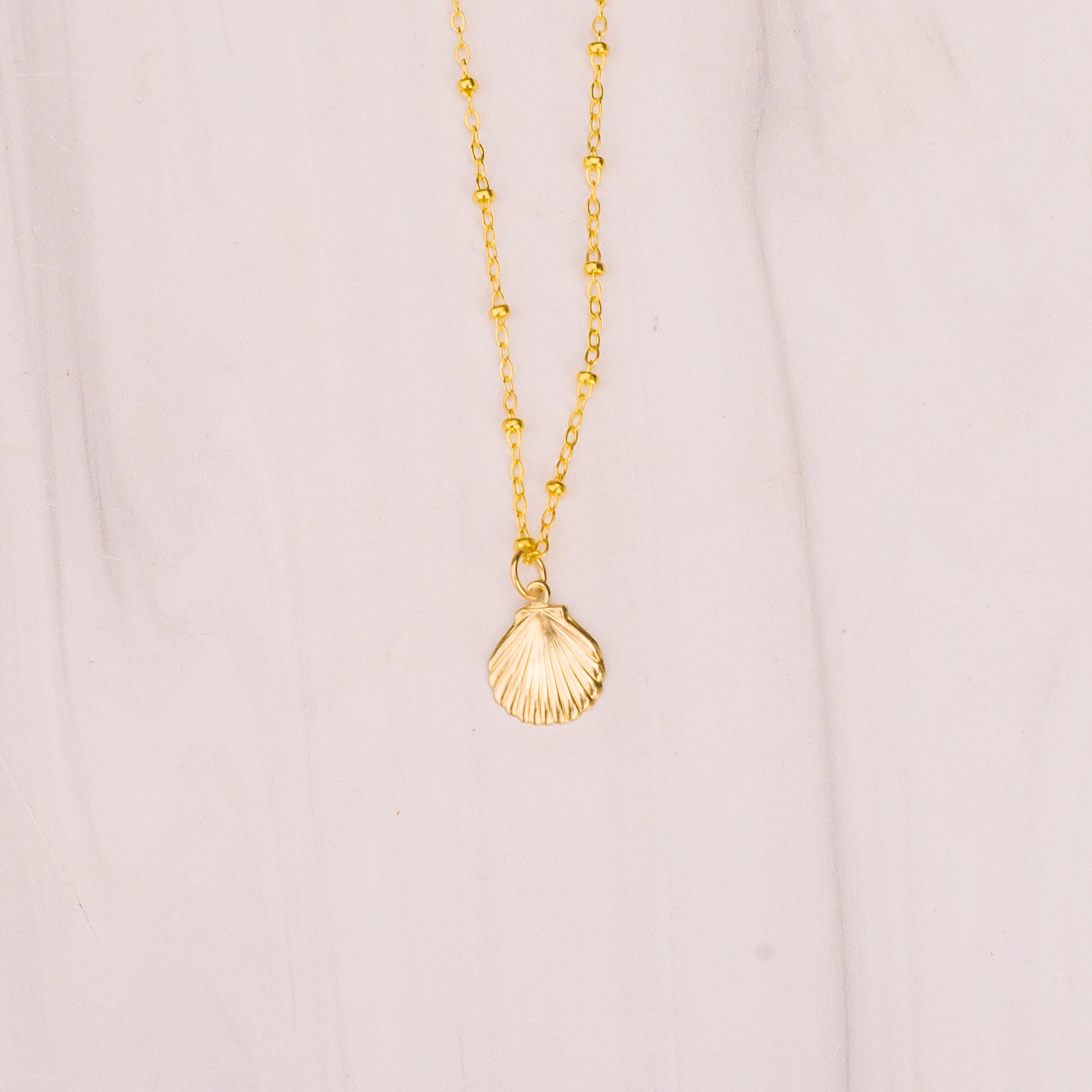 Gold Seashell Necklace - Lux Reve
