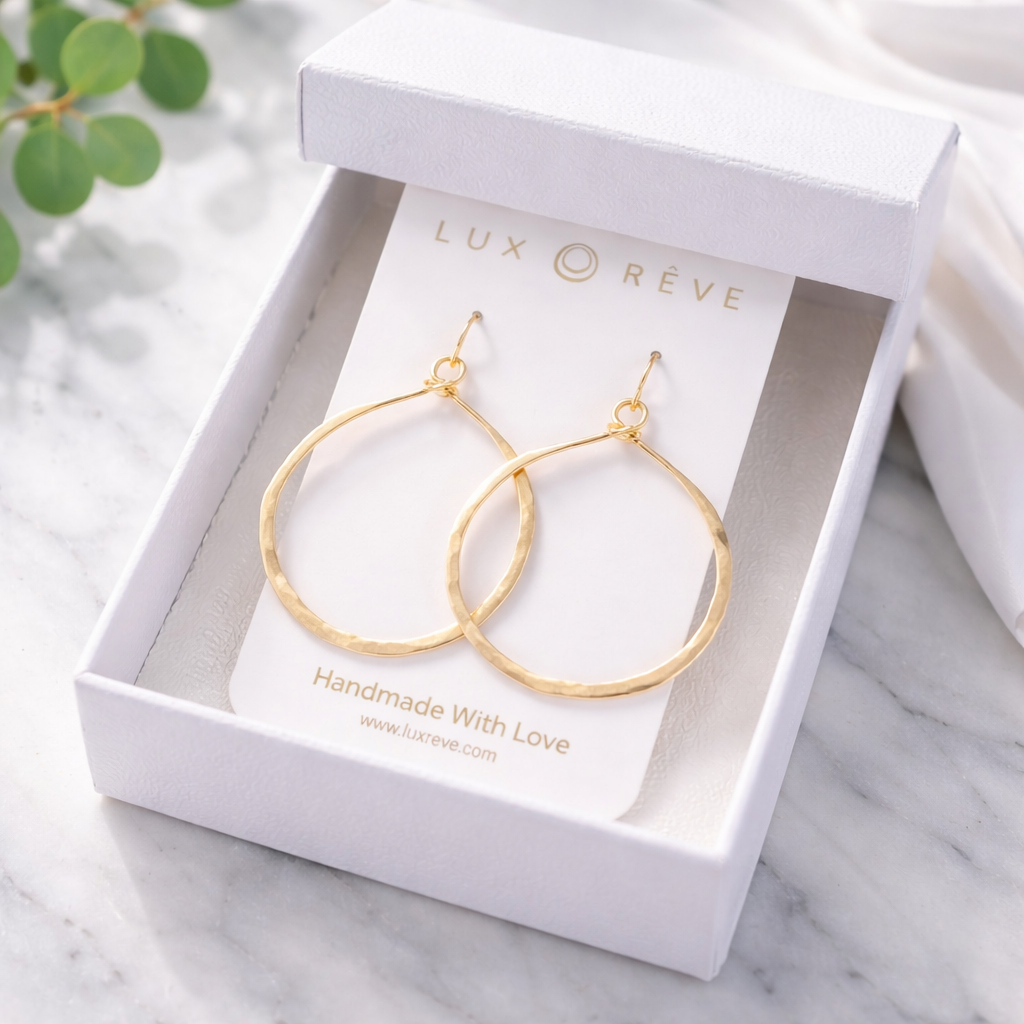 Simple Hoop Earrings - Lux Reve