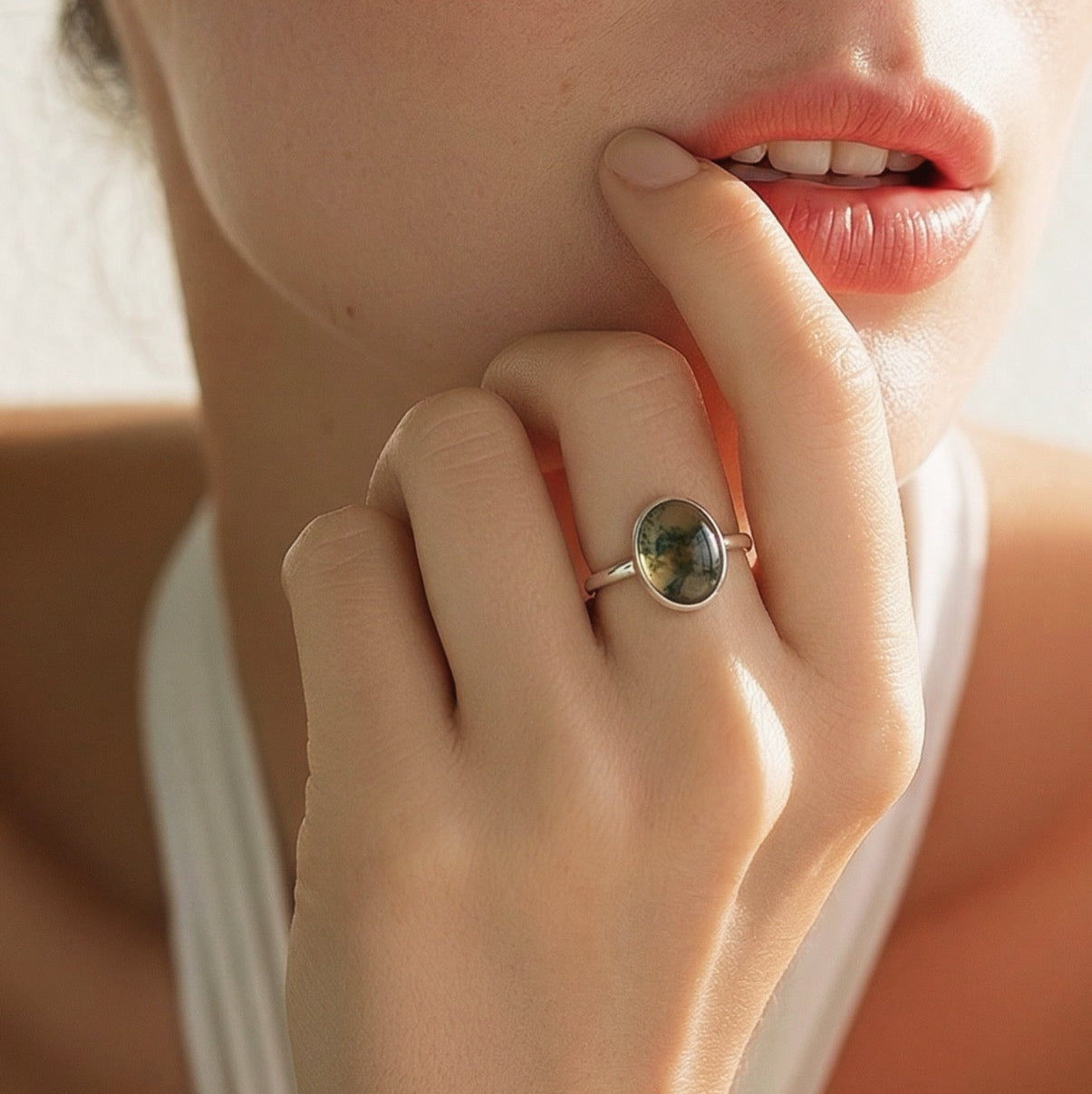 Silver Pyrite Ring - Lux Reve