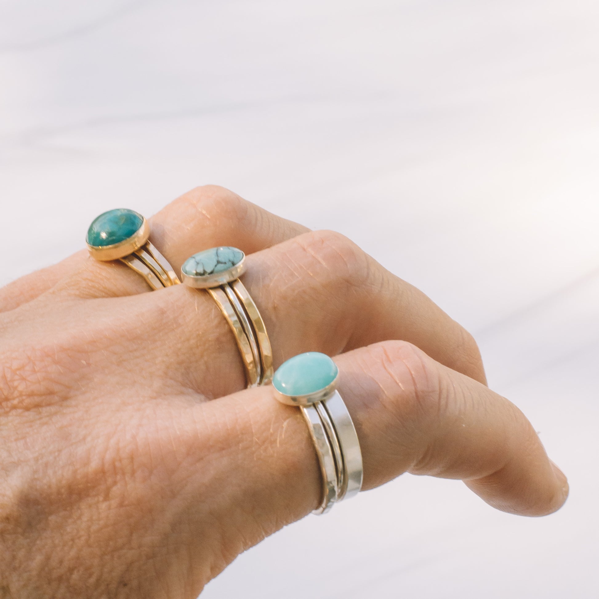 Silver Turquoise Ring - Lux Reve