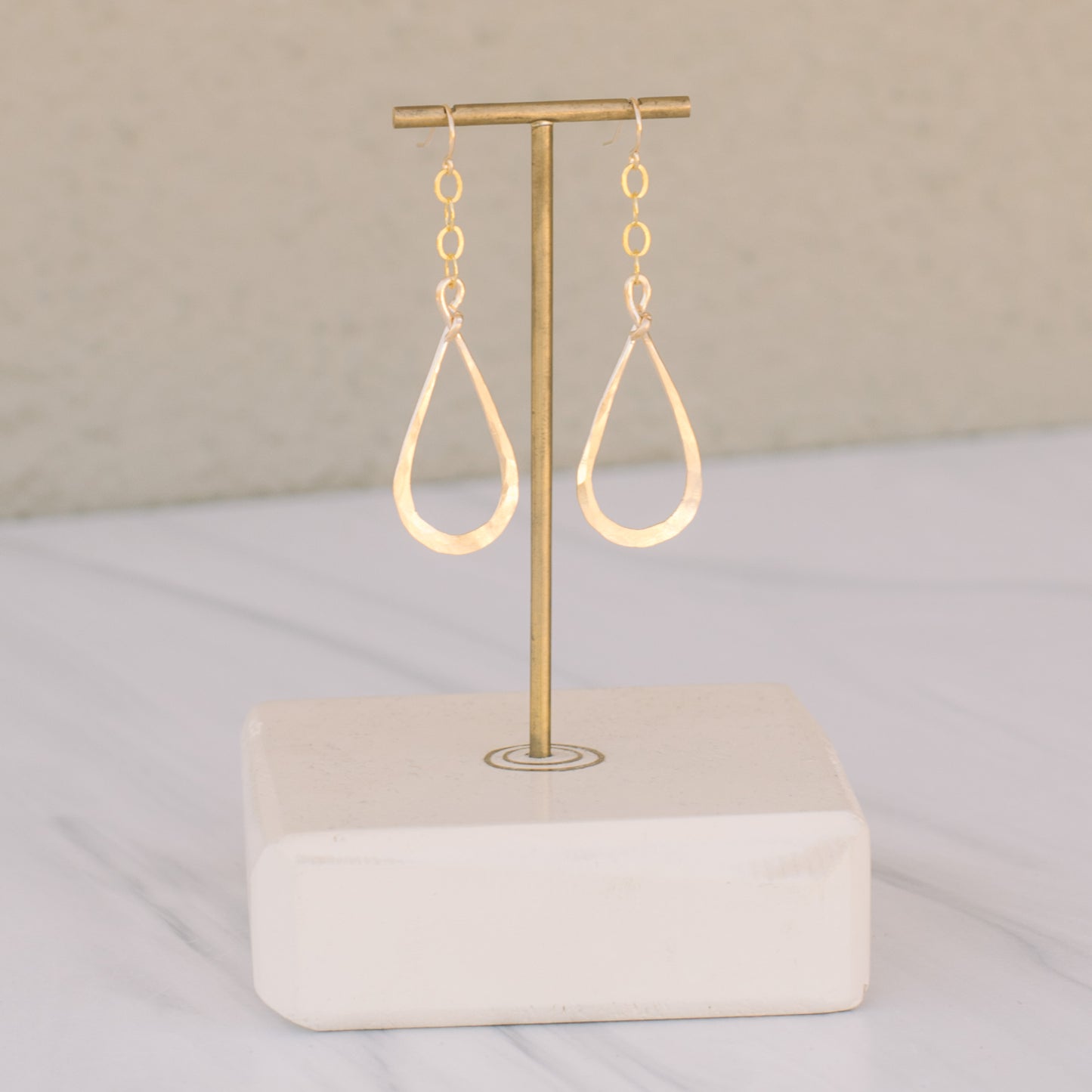Gold-filled Dangle Tear Drop Earrings - Lux Reve