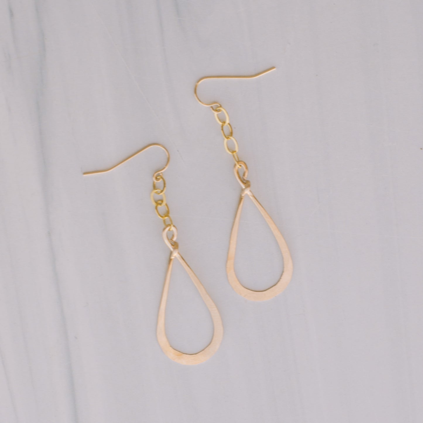 Gold-filled Dangle Tear Drop Earrings - Lux Reve