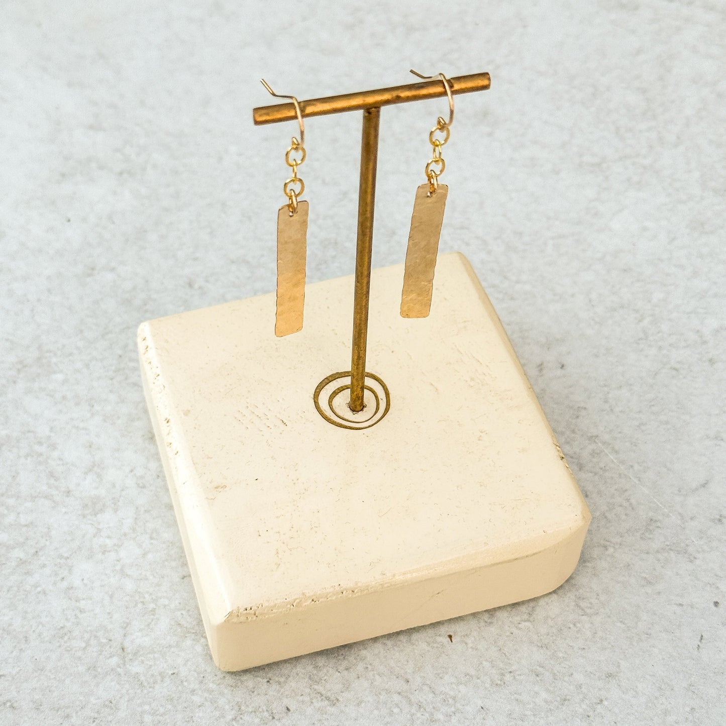 Gold-filled Bar Dangle Earrings - Lux Reve