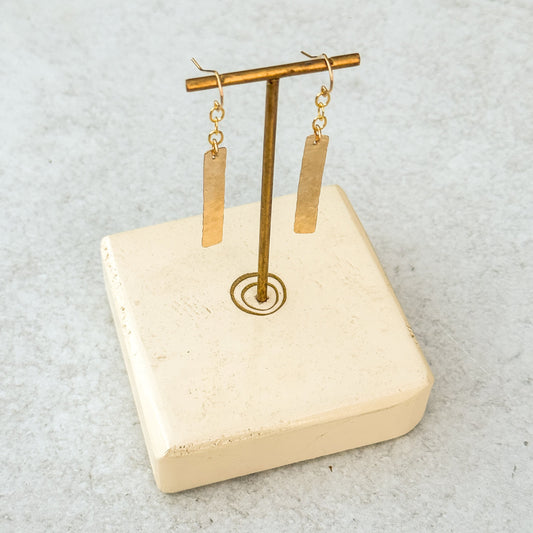 Gold-filled Bar Dangle Earrings