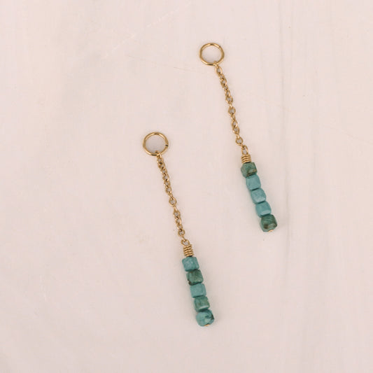 Turquoise Drop Earring Charms - Lux Reve