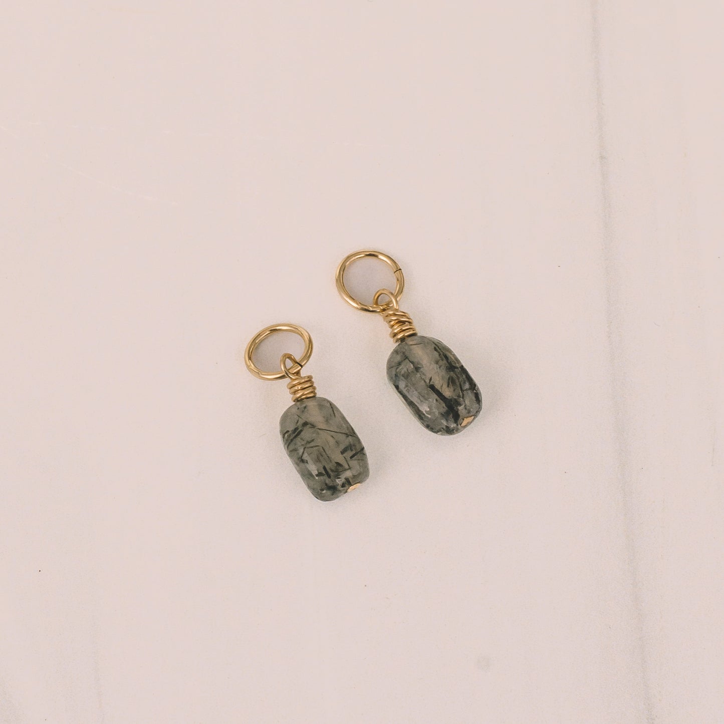 Tourmaline Quartz Earring Charms - Lux Reve