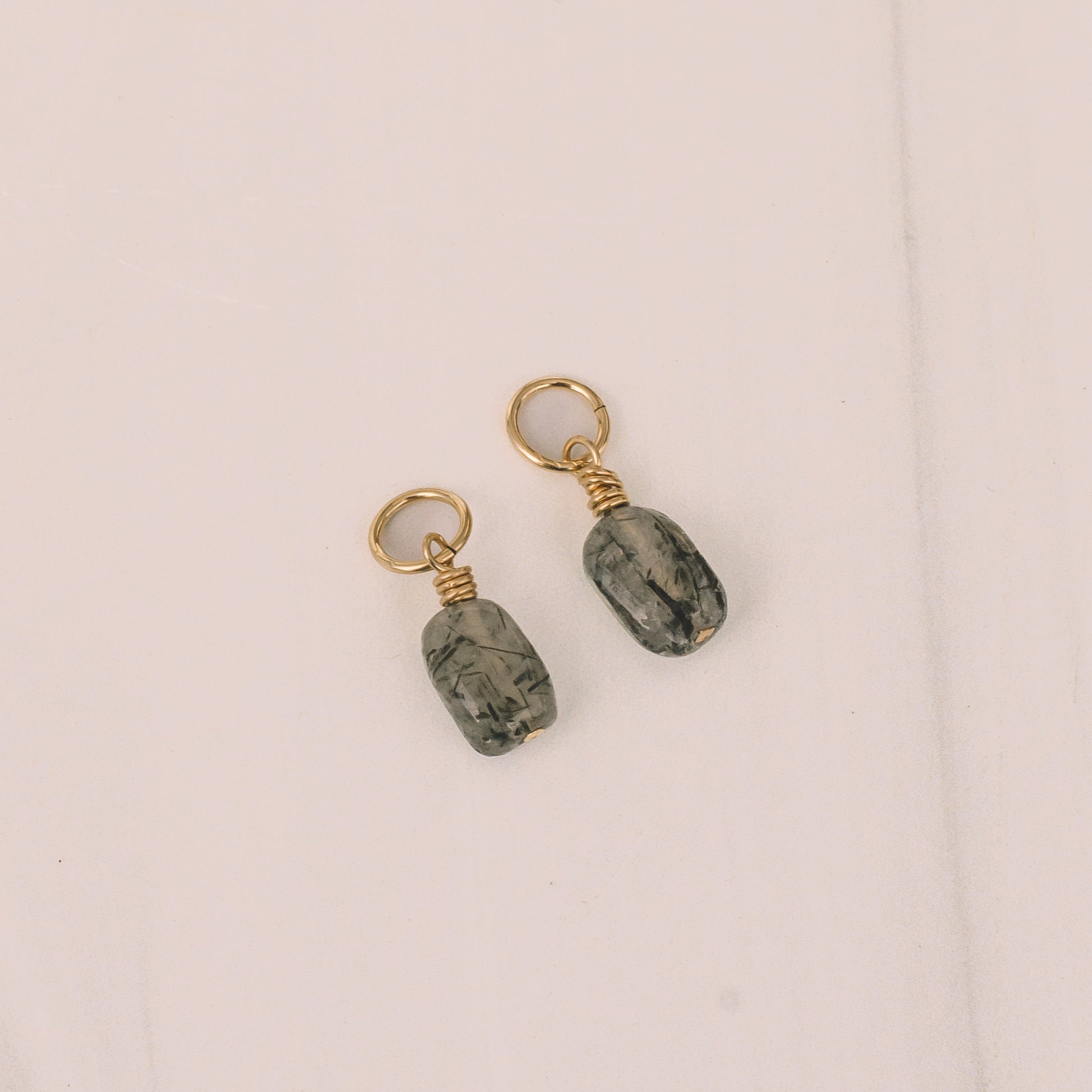 Tourmaline Quartz Earring Charms - Lux Reve