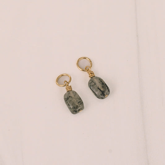 Tourmaline Quartz Earring Charms - Lux Reve