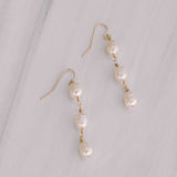 Three Pearl Earrings - Lux Reve