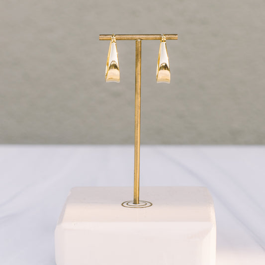 Gold Chunky Hoop Earrings - Lux Reve