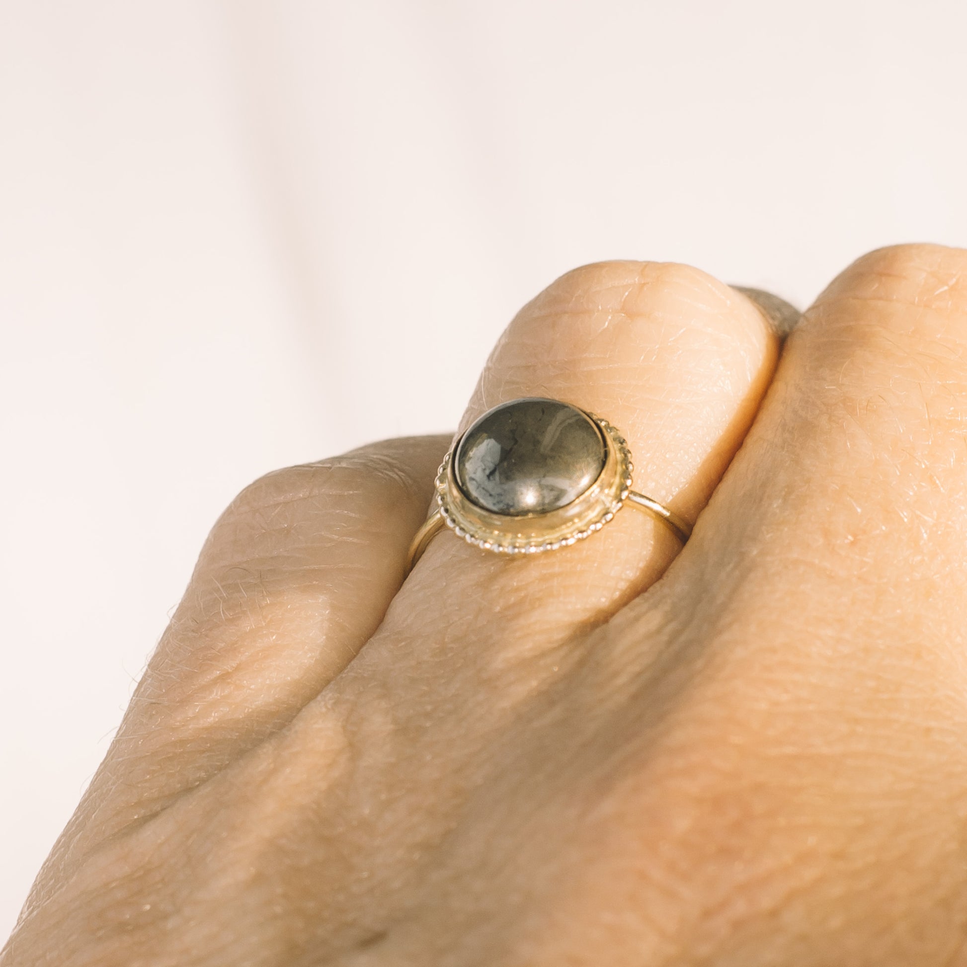 Gold Pyrite Ring - Lux Reve