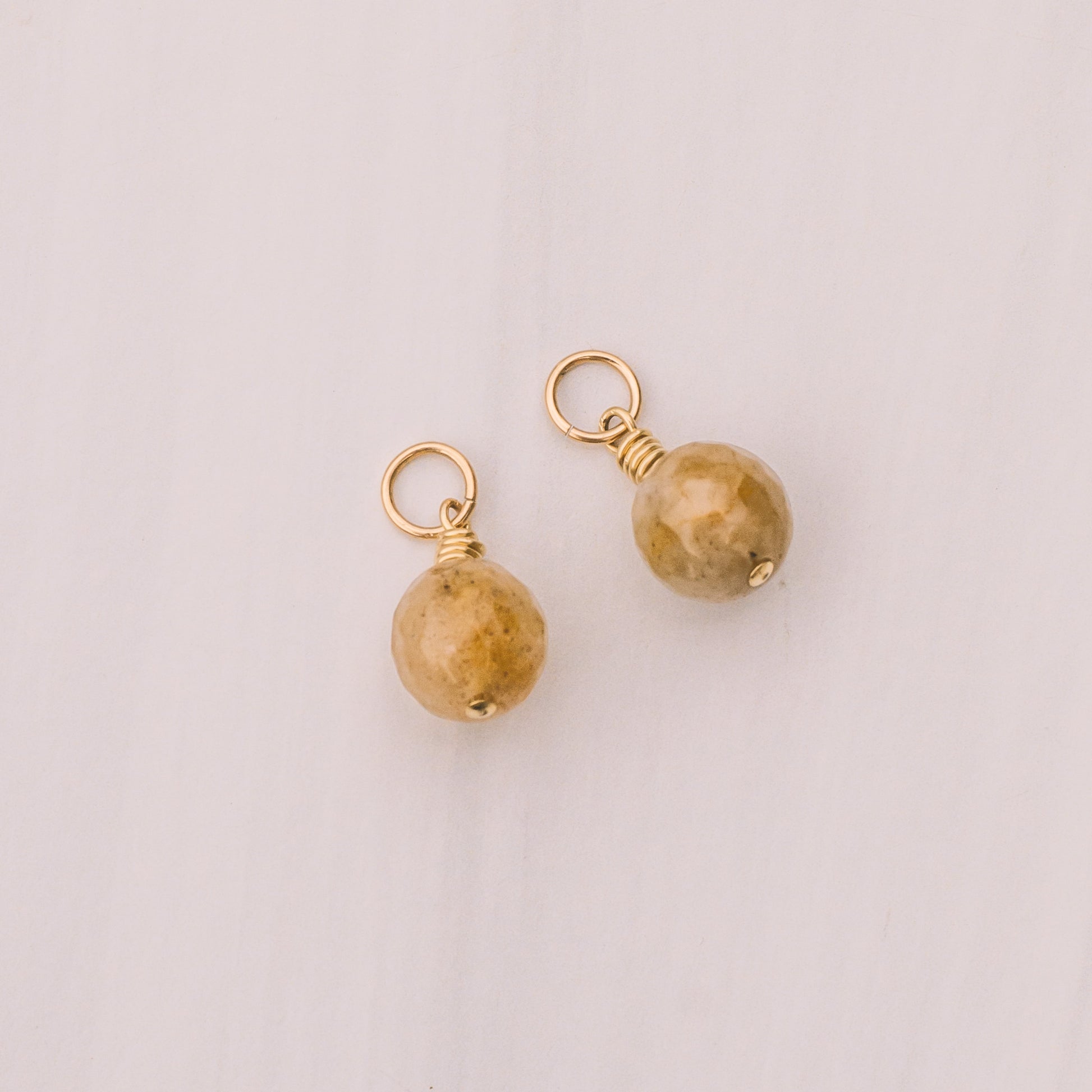 Golden Quartz Earring Charms - Lux Reve