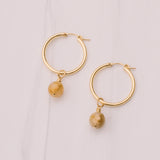 Golden Quartz Earring Charms - Lux Reve