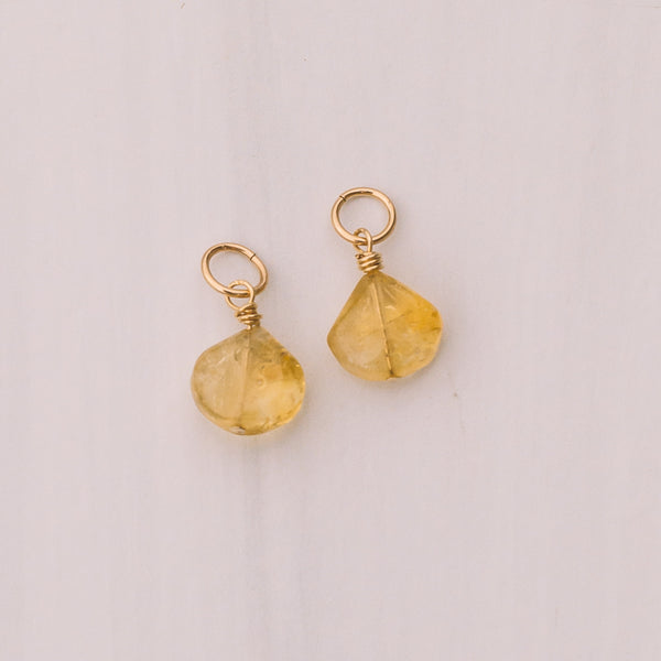 Citrine Earring Charms - Lux Reve