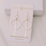 New Silver Hoop Earrings - Lux Reve