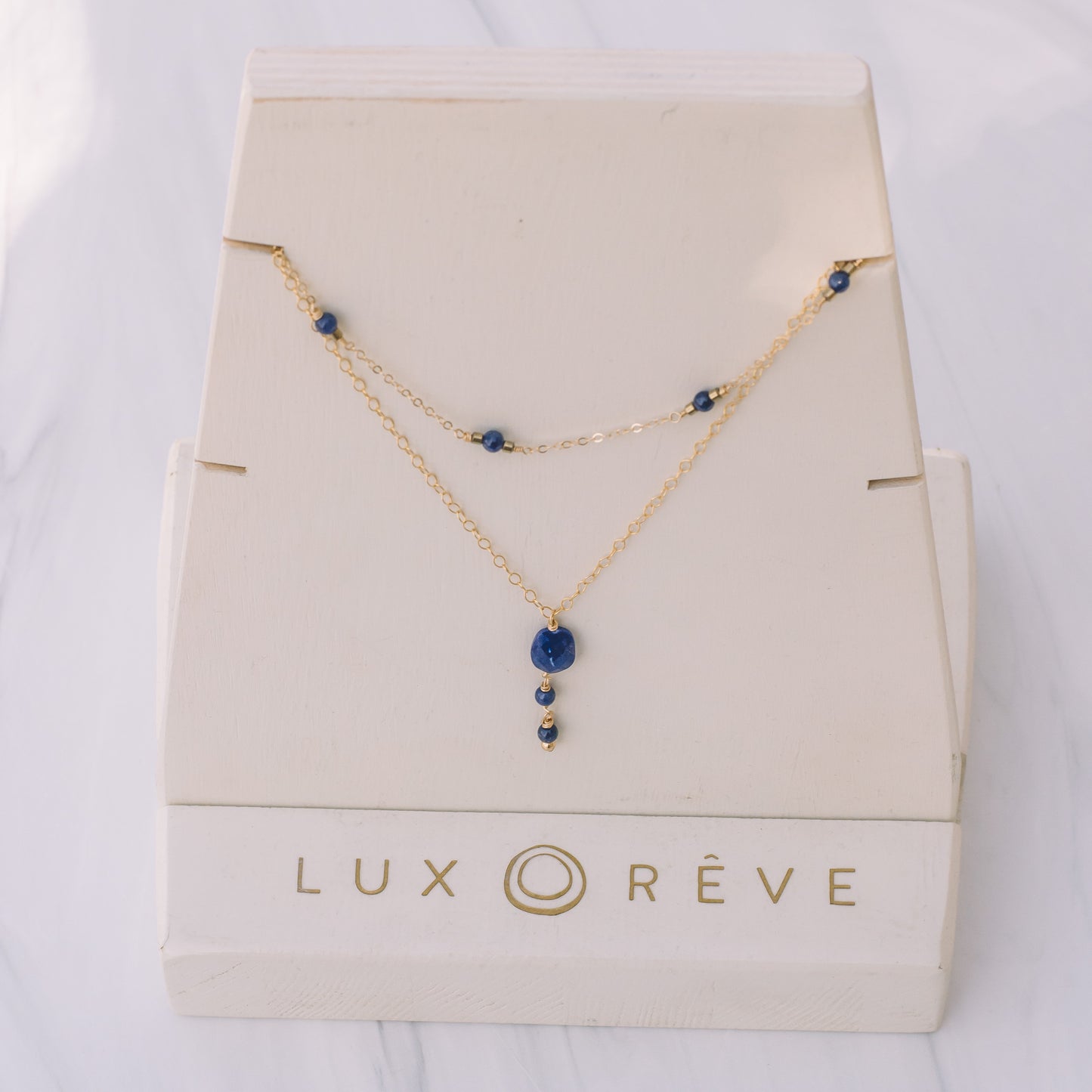 Gold-filled Lapis Lazuli Necklaces