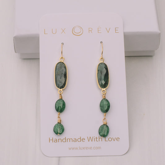 Emerald Dangle Earrings