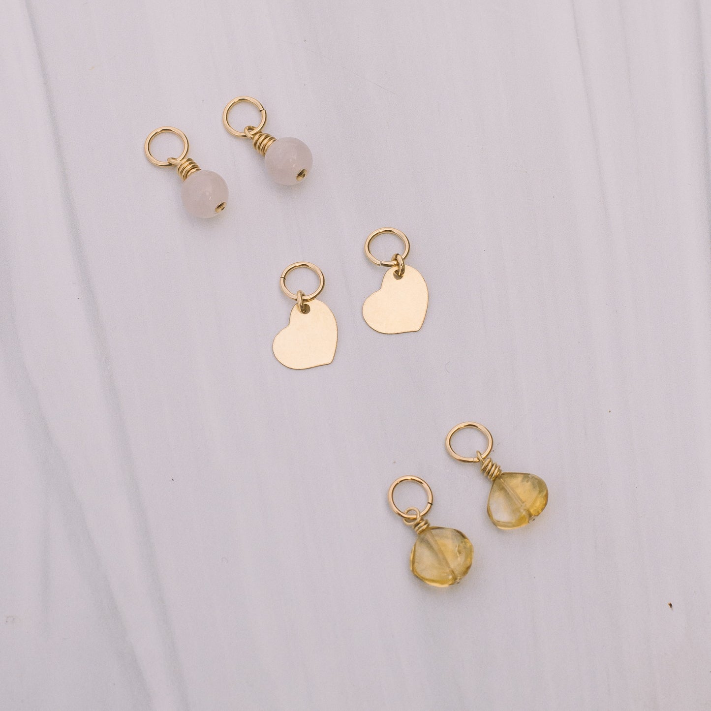 Mini Everyday Gold Earring Charm set