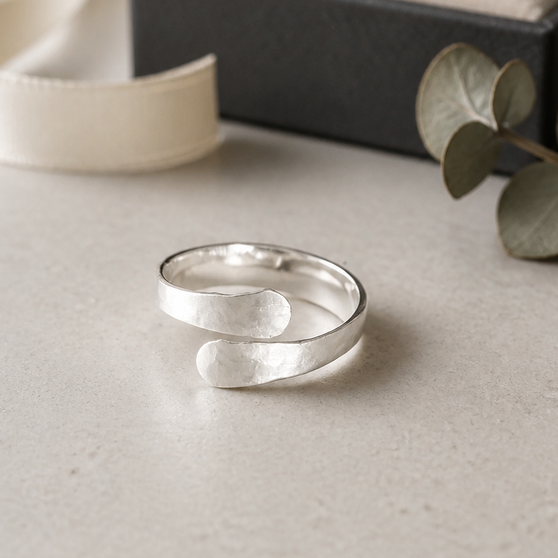 Sterling Silver Wrap Ring - Lux Reve