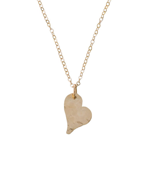 Gold Heart Charm Necklace - Lux Reve